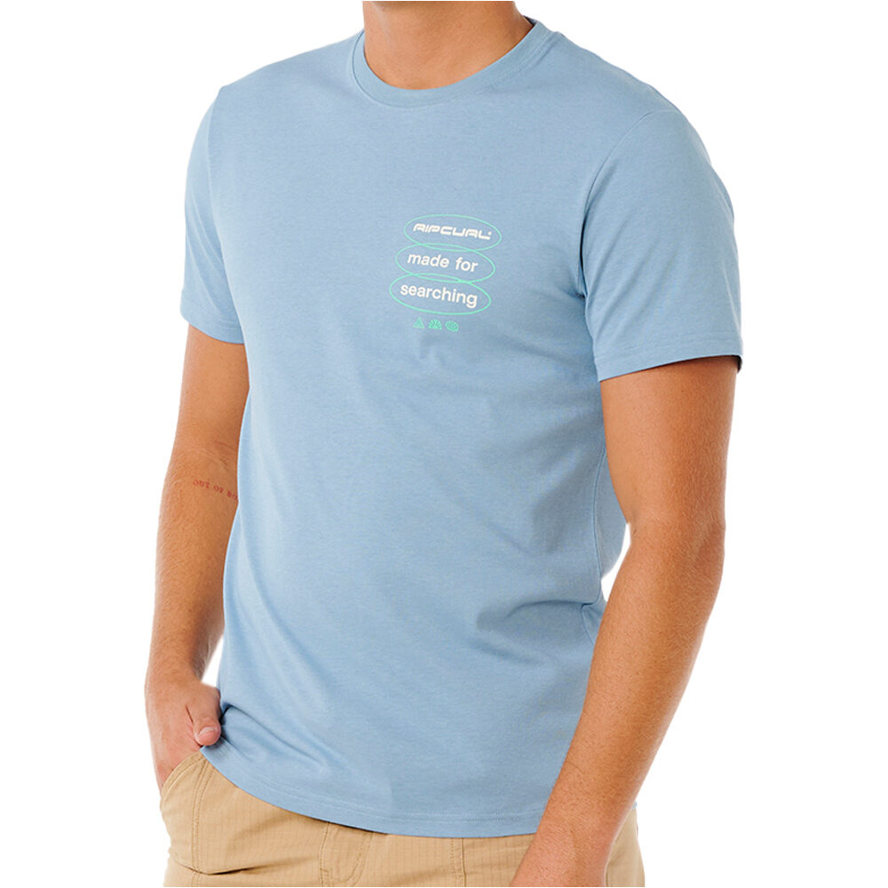 Rip Curl camiseta manga corta hombre VAPORCOOL SEARCH 3 STACKS TEE vista trasera