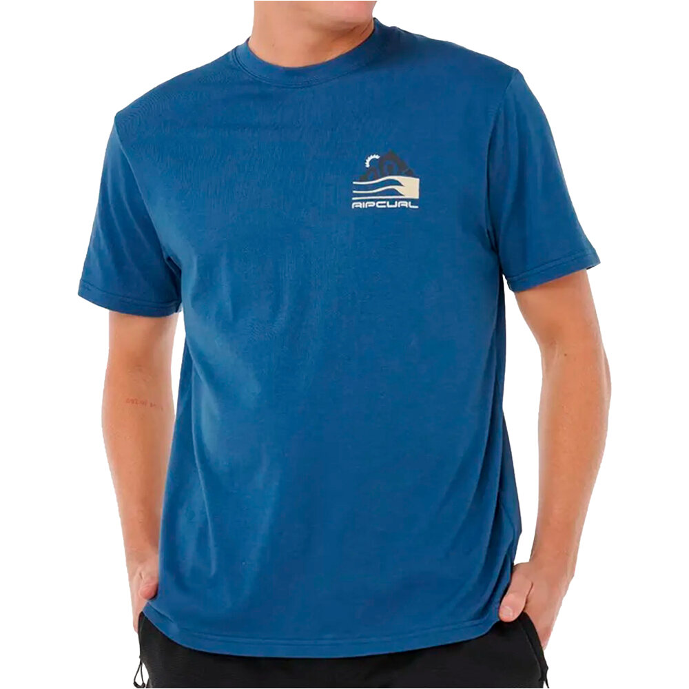 Rip Curl camiseta manga corta hombre VAPORCOOL SEARCH RANGE TEE vista frontal