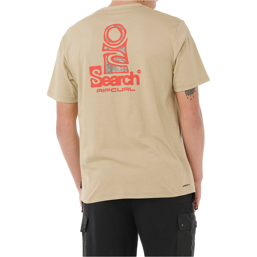 Rip Curl camiseta manga corta hombre VAPORCOOL SEARCH STACK TEE vista trasera