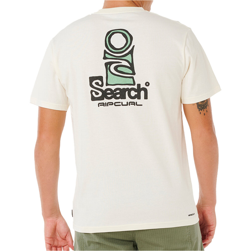 Rip Curl camiseta manga corta hombre VAPORCOOL SEARCH STACK TEE vista trasera