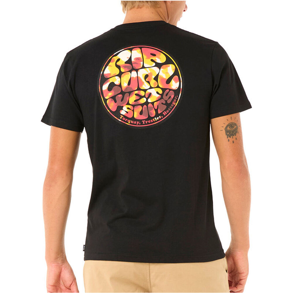 Rip Curl camiseta manga corta hombre WETTIE PASSAGE ICON TEE vista trasera