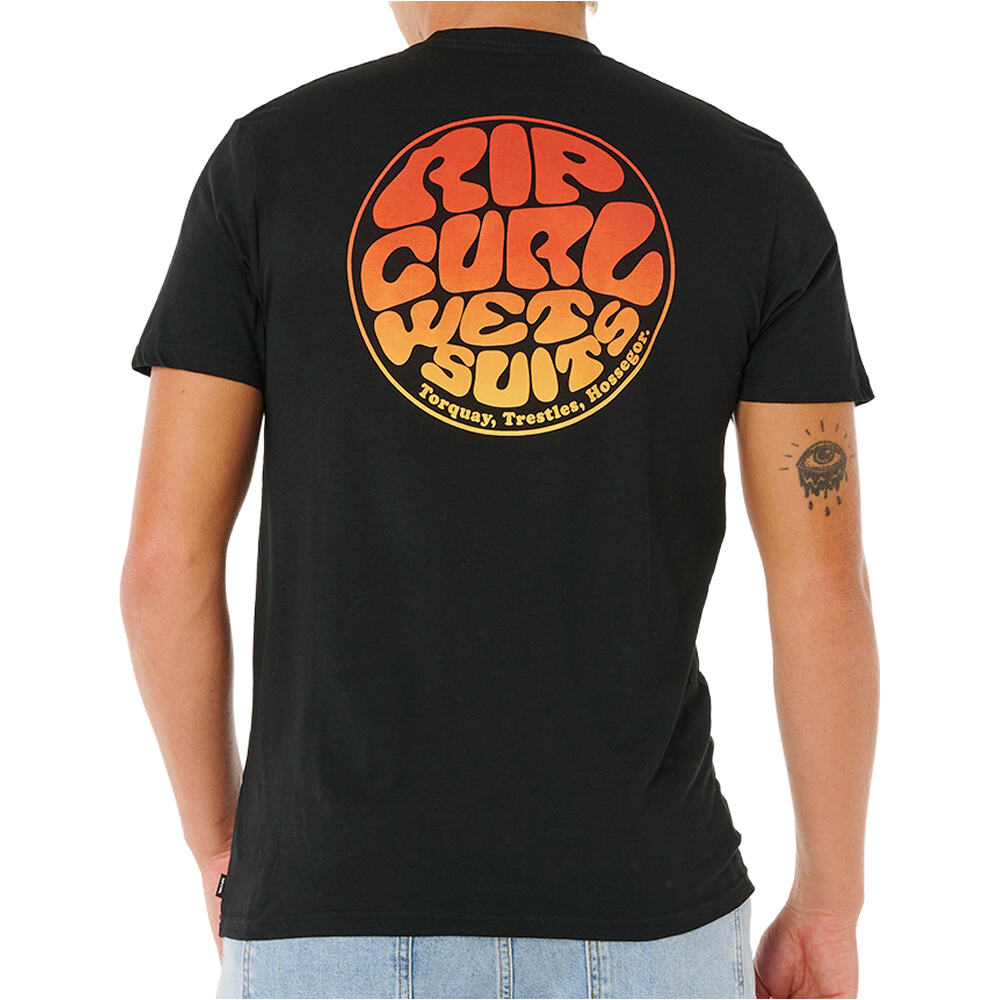 Rip Curl camiseta manga corta hombre WETTIE PASSAGE ICON TEE vista trasera