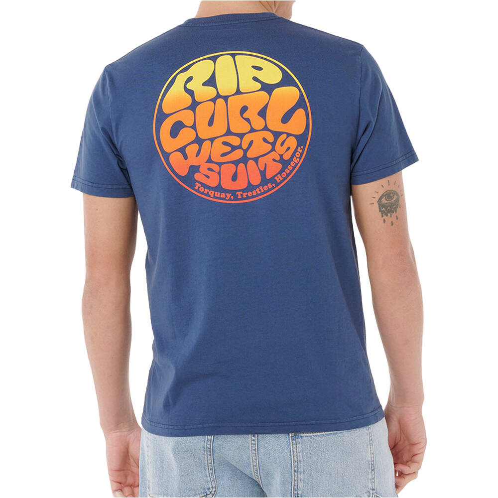 Rip Curl camiseta manga corta hombre WETTIE PASSAGE ICON TEE vista trasera
