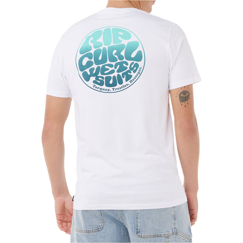 Rip Curl camiseta manga corta hombre WETTIE PASSAGE ICON TEE vista trasera