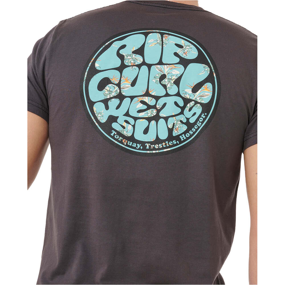 Rip Curl camiseta manga corta hombre WETTIE PASSAGE ICON TEE vista trasera