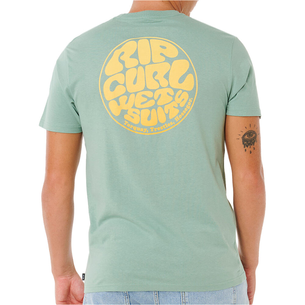 Rip Curl camiseta manga corta hombre WETTIE PASSAGE ICON TEE vista trasera