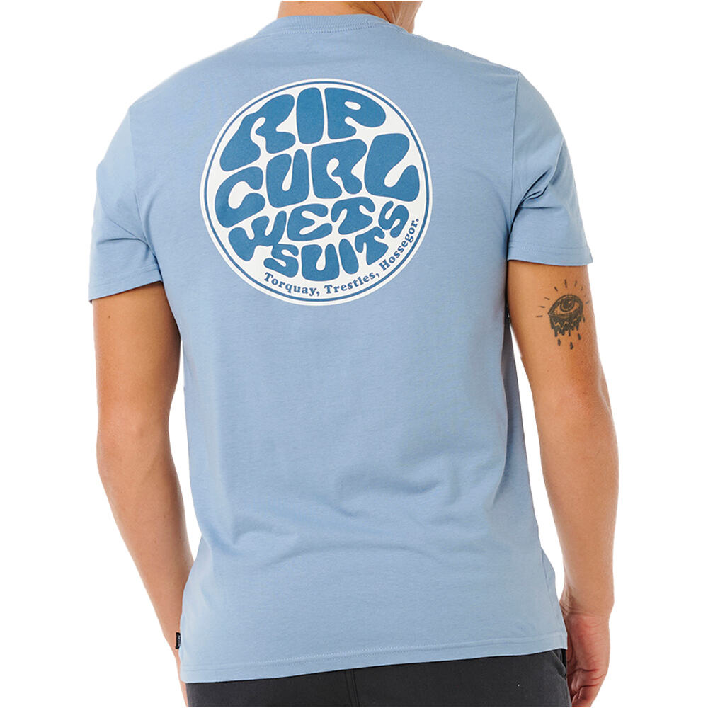Rip Curl camiseta manga corta hombre WETTIE PASSAGE ICON TEE vista trasera