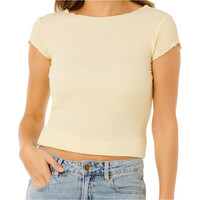 Rip Curl camiseta manga corta mujer COASTAL SS TOP vista frontal