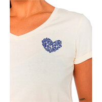 Rip Curl camiseta manga corta mujer HEART V NECK TEE 03