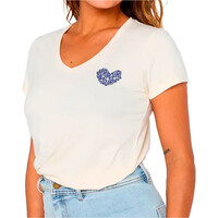 Rip Curl camiseta manga corta mujer HEART V NECK TEE vista detalle