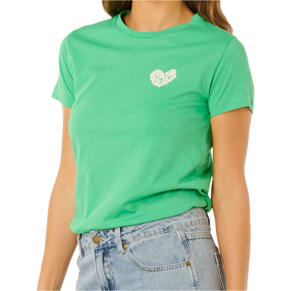 Rip Curl camiseta manga corta mujer RC HEART LOGOS TEE vista detalle