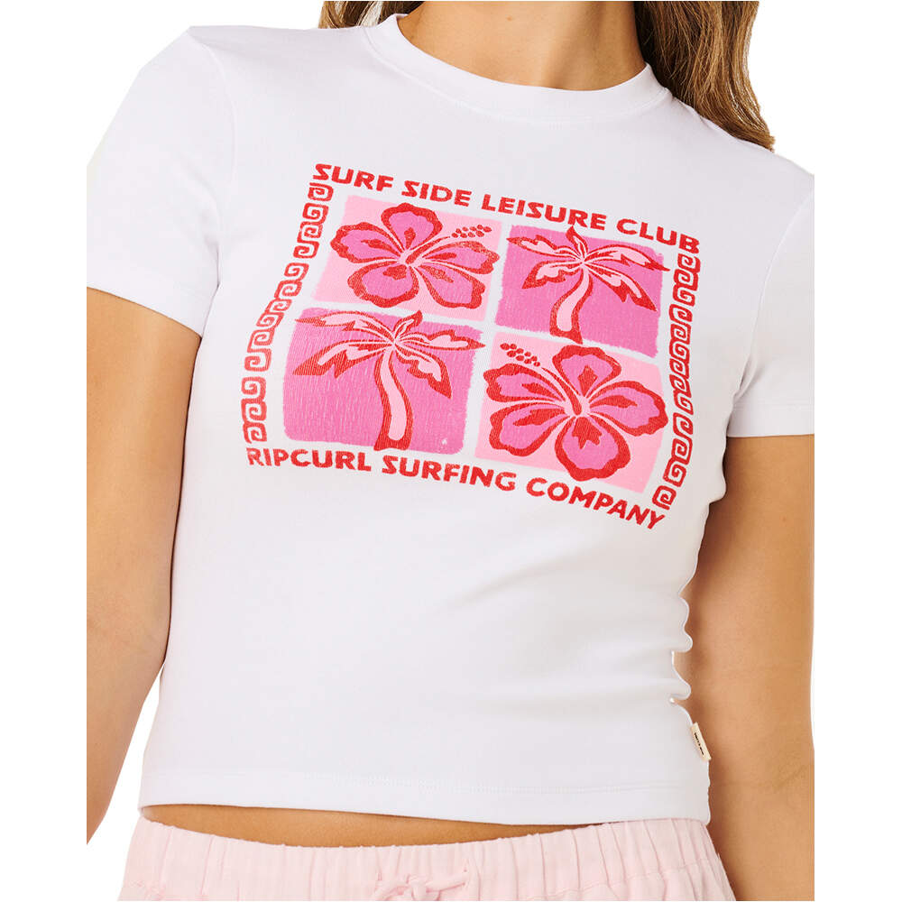 Rip Curl camiseta manga corta mujer SURF SIDE FITTED TEE 03