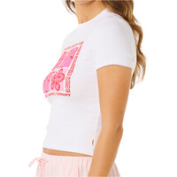 Rip Curl camiseta manga corta mujer SURF SIDE FITTED TEE vista detalle