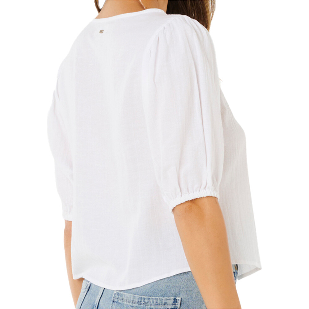 Rip Curl camiseta manga corta mujer VIBE SURF TIE FRONT TOP vista trasera