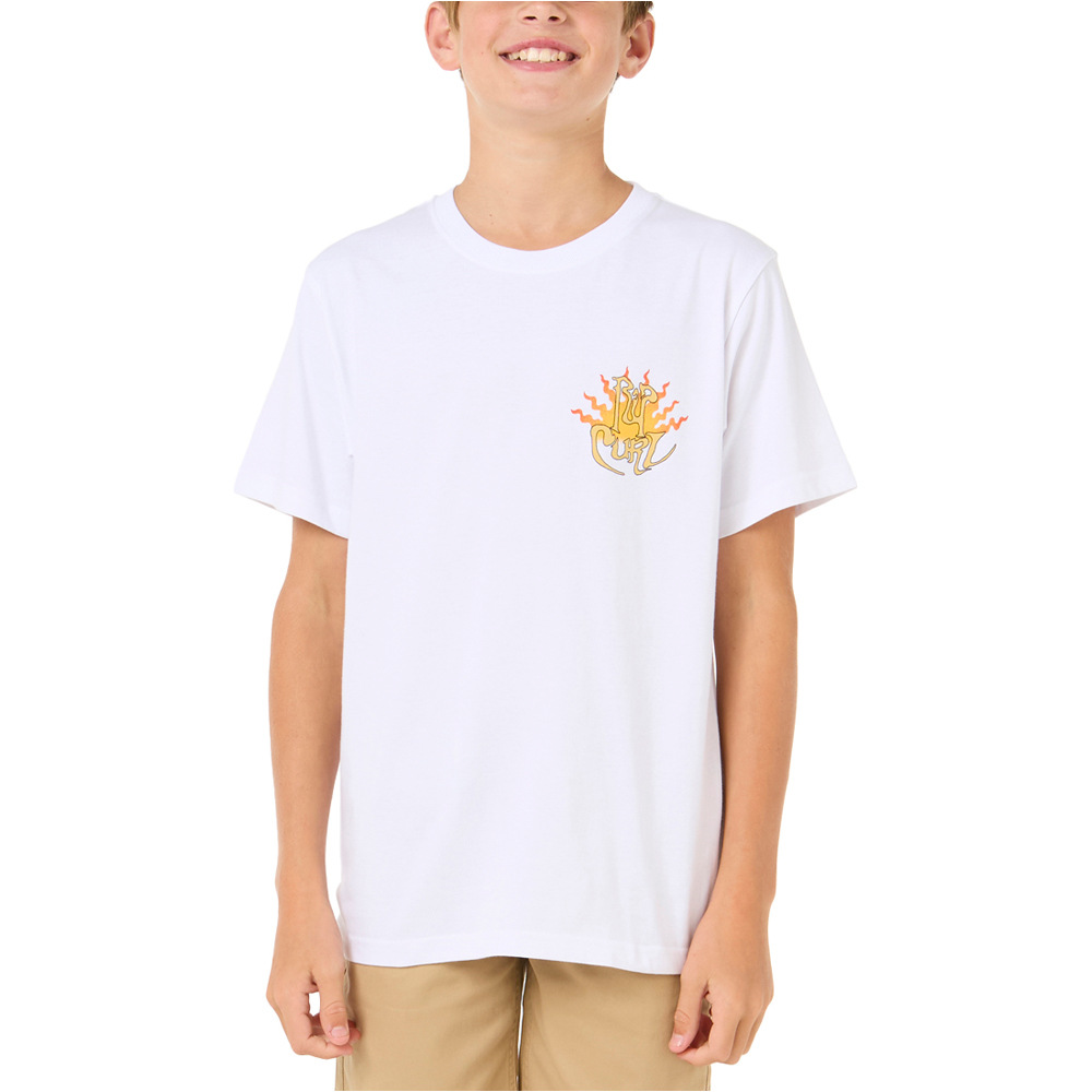 Rip Curl camiseta manga corta niño DAZED TEE - BOY vista frontal