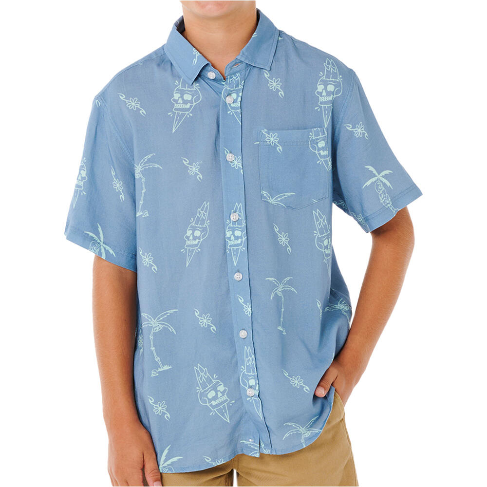 Rip Curl camiseta manga corta niño ETERNAL SHRED SS SHIRT-BOY vista frontal