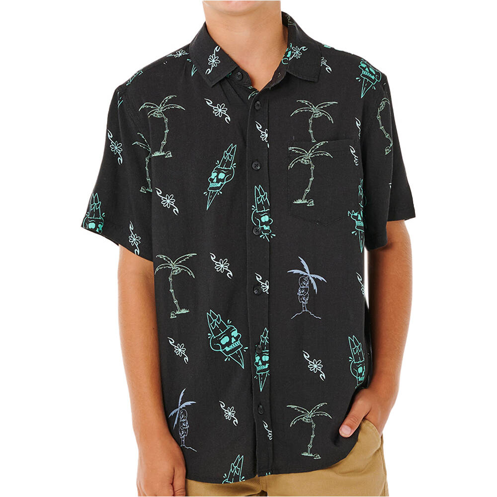 Rip Curl camiseta manga corta niño ETERNAL SHRED SS SHIRT-BOY vista frontal