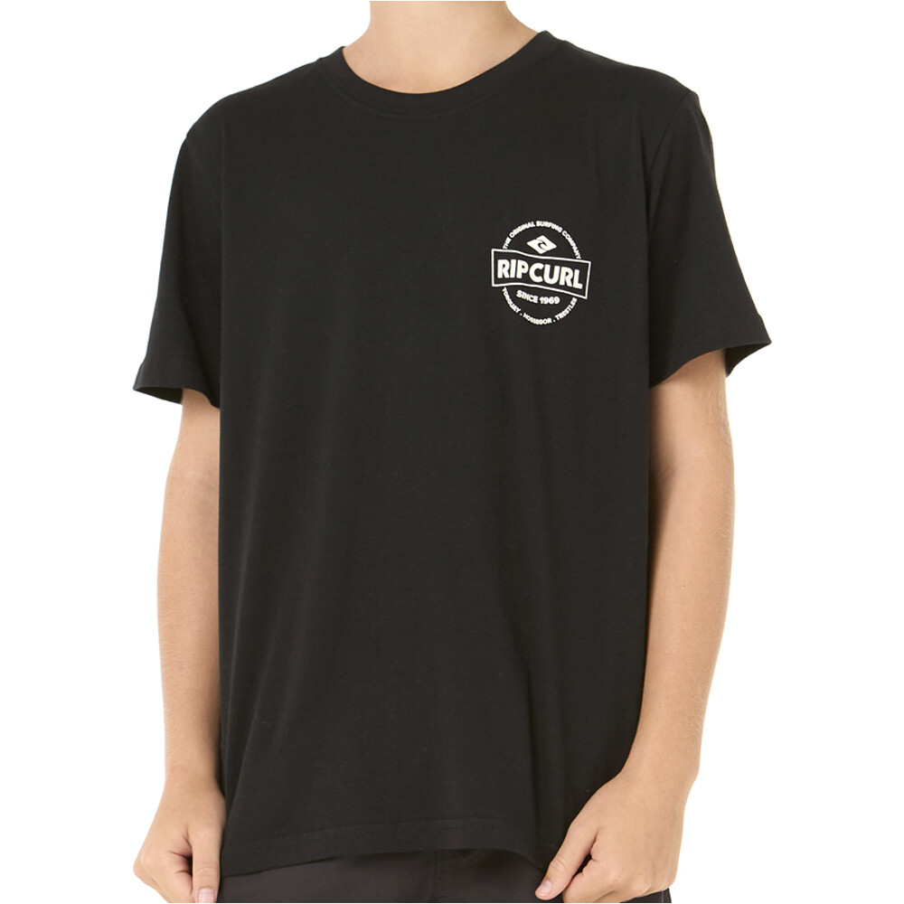 Rip Curl camiseta manga corta niño M_STAPLE TEE -BOY vista frontal