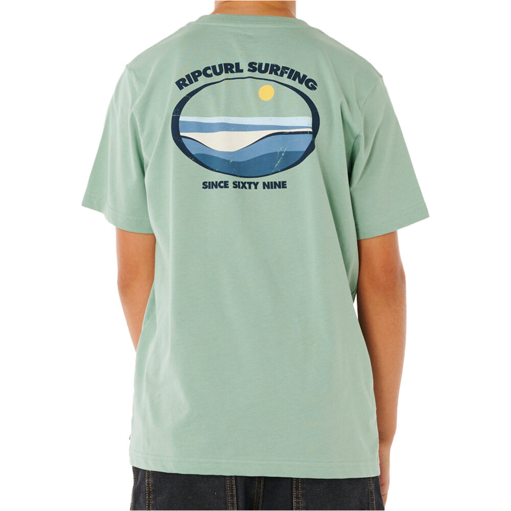 Rip Curl camiseta manga corta niño M_STREAMLINE LINEUP TEE-BOY vista trasera