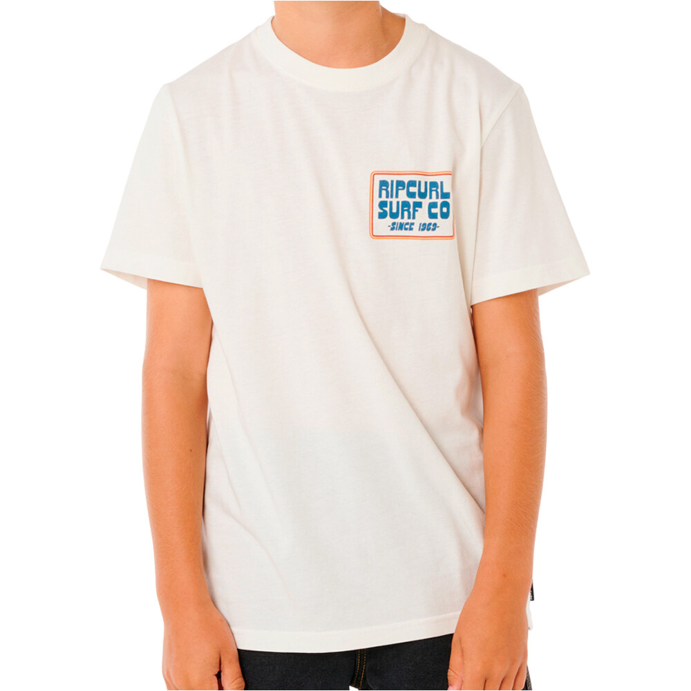 Rip Curl camiseta manga corta niño PACIFIC RINSE SUNRISE TEE-BOY vista frontal