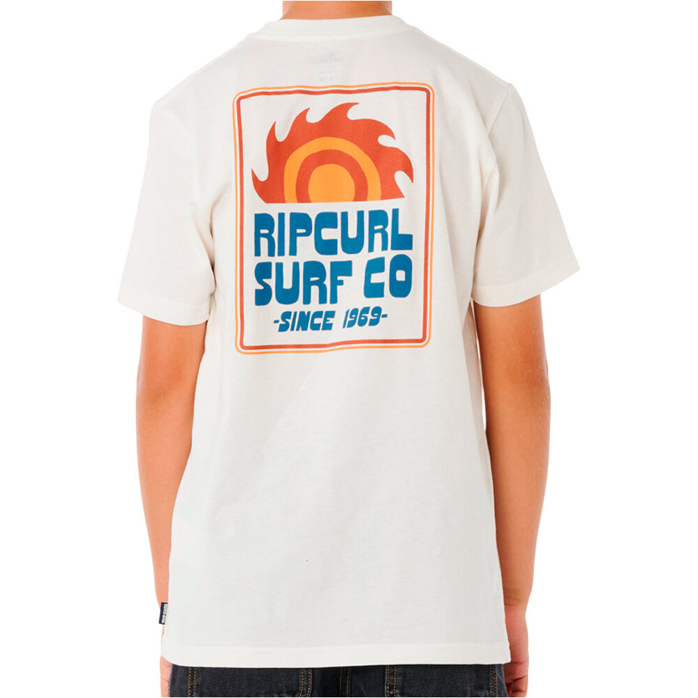 Rip Curl camiseta manga corta niño PACIFIC RINSE SUNRISE TEE-BOY vista trasera
