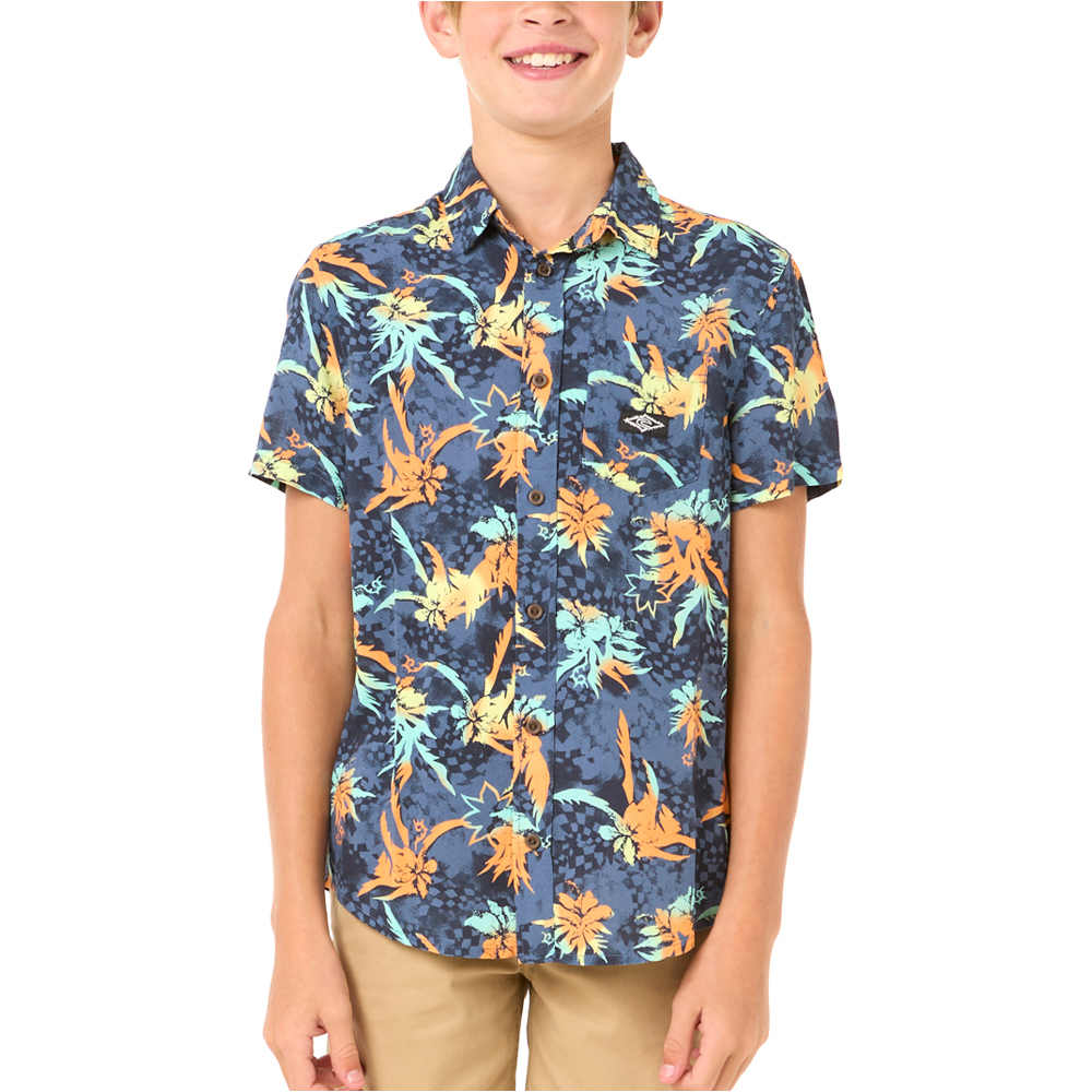 Rip Curl camiseta manga corta niño RAW ENERGY SHIRT - BOY vista frontal