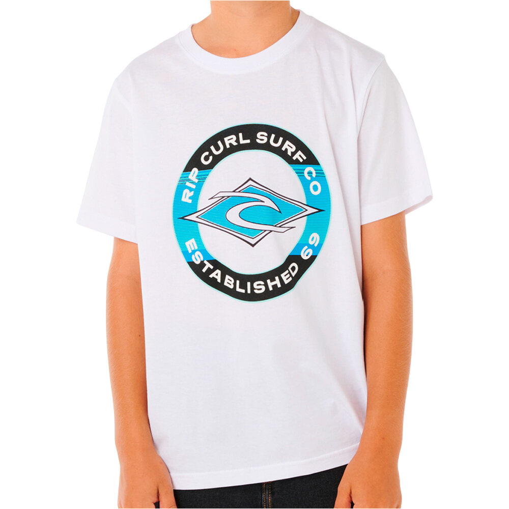 Rip Curl camiseta manga corta niño STAPLE FILLER TEE-BOY vista frontal