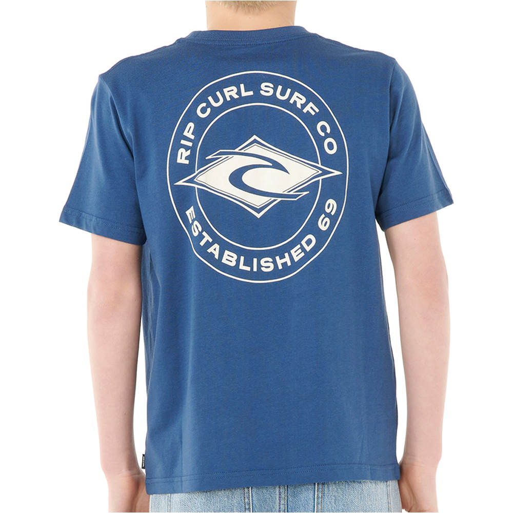 Rip Curl camiseta manga corta niño STAPLER TEE - BOY vista trasera