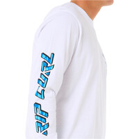 Rip Curl camiseta manga larga hombre FADE OUT ICON L/S TEE vista detalle