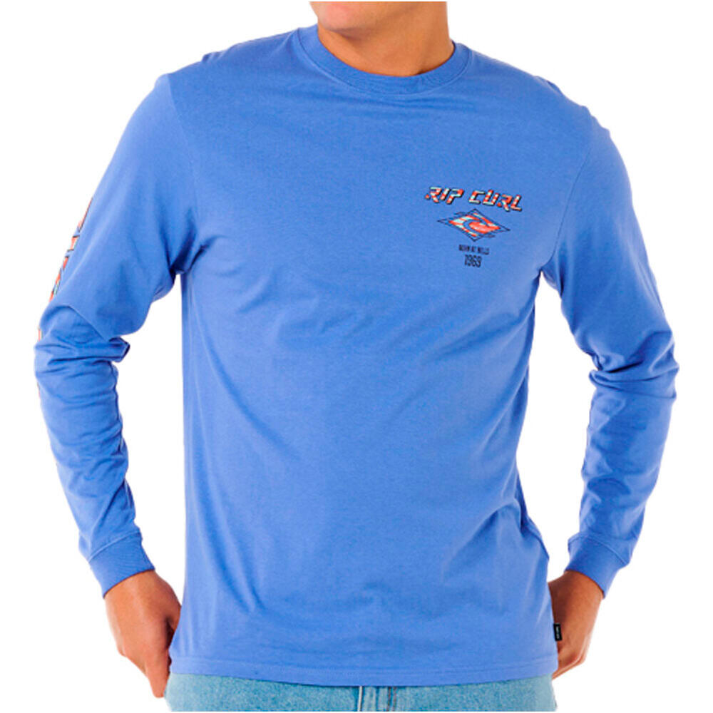 Rip Curl camiseta manga larga hombre FADE OUT ICON L/S TEE vista frontal
