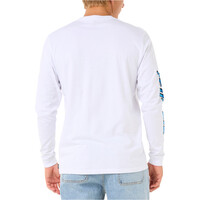 Rip Curl camiseta manga larga hombre FADE OUT ICON L/S TEE vista trasera