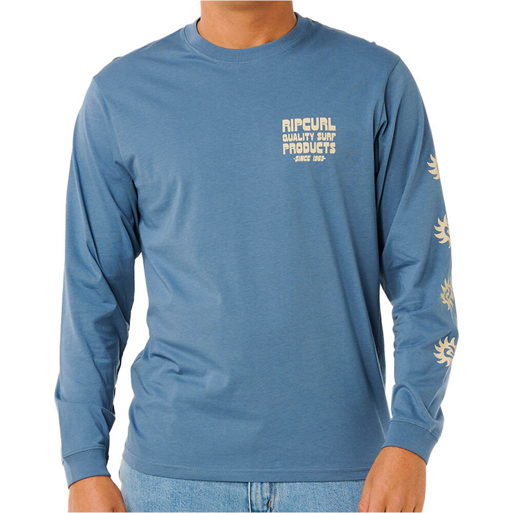 Rip Curl camiseta manga larga hombre PACIFIC RINSE L/S TEE vista frontal