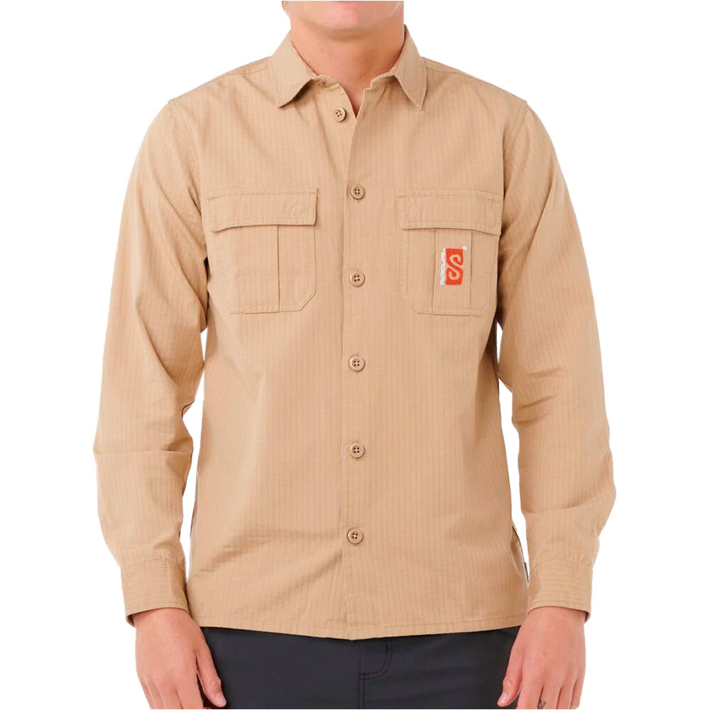 Rip Curl camiseta manga larga hombre SEARCH DESTROY L/S SHIRT vista frontal