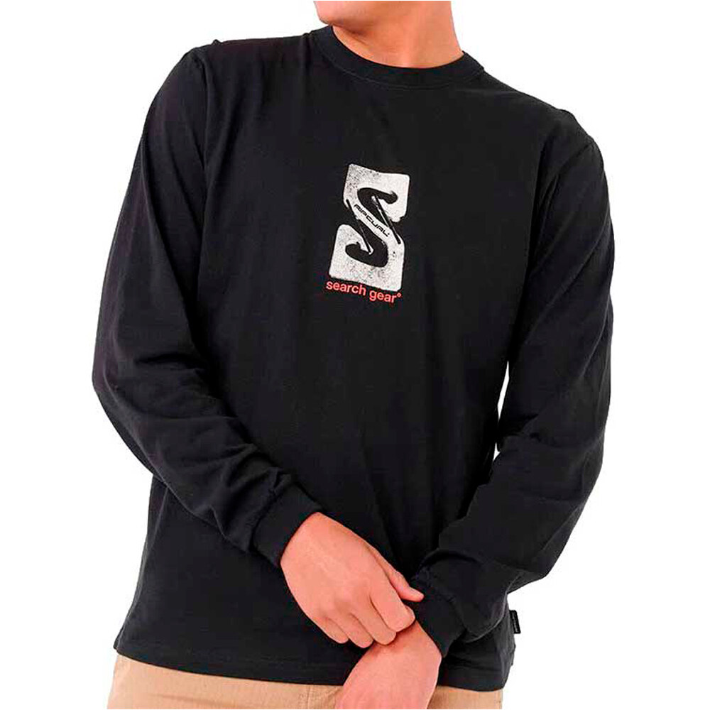 Rip Curl camiseta manga larga hombre SEARCH GEAR L/S TEE vista frontal