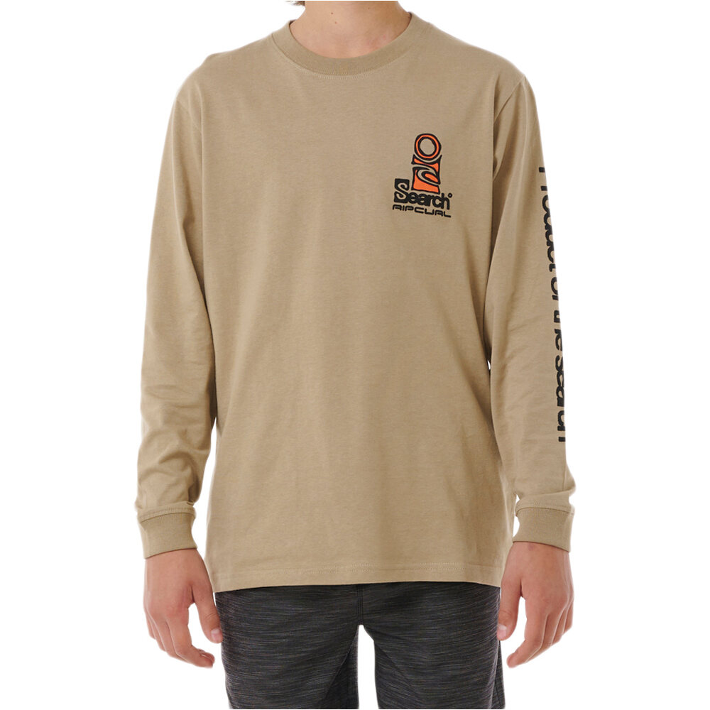 Rip Curl camiseta manga larga niño SEARCH STACK LS TEE-BOY vista frontal