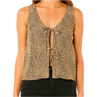 Rip Curl camiseta tirantes mujer ANIMAL INSTINCTS TIE FRONT TOP vista frontal