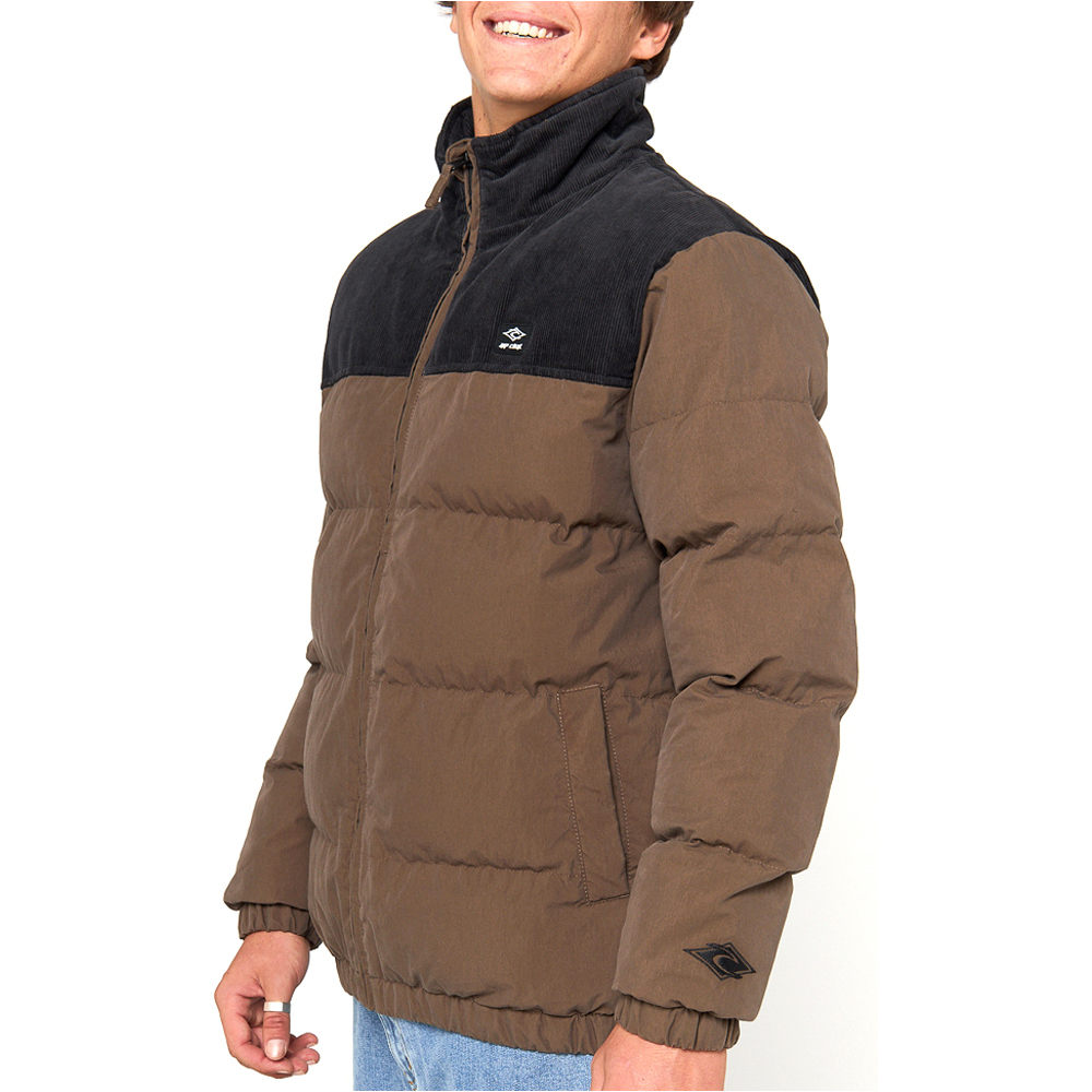 Rip Curl chaquetas hombre FADE OUT CORD PUFFER JACKET vista frontal