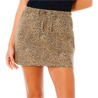 Rip Curl faldas mujer ANIMAL INSTINCTS LINEN SKIRT vista frontal