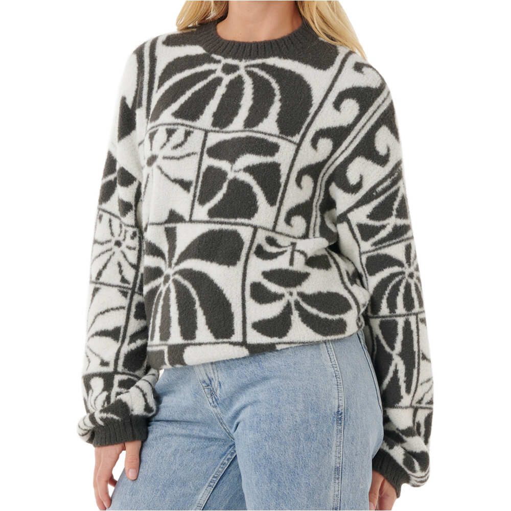 Rip Curl jersey mujer AOTS-TY WILLIAMSJACQUARD CREW vista detalle