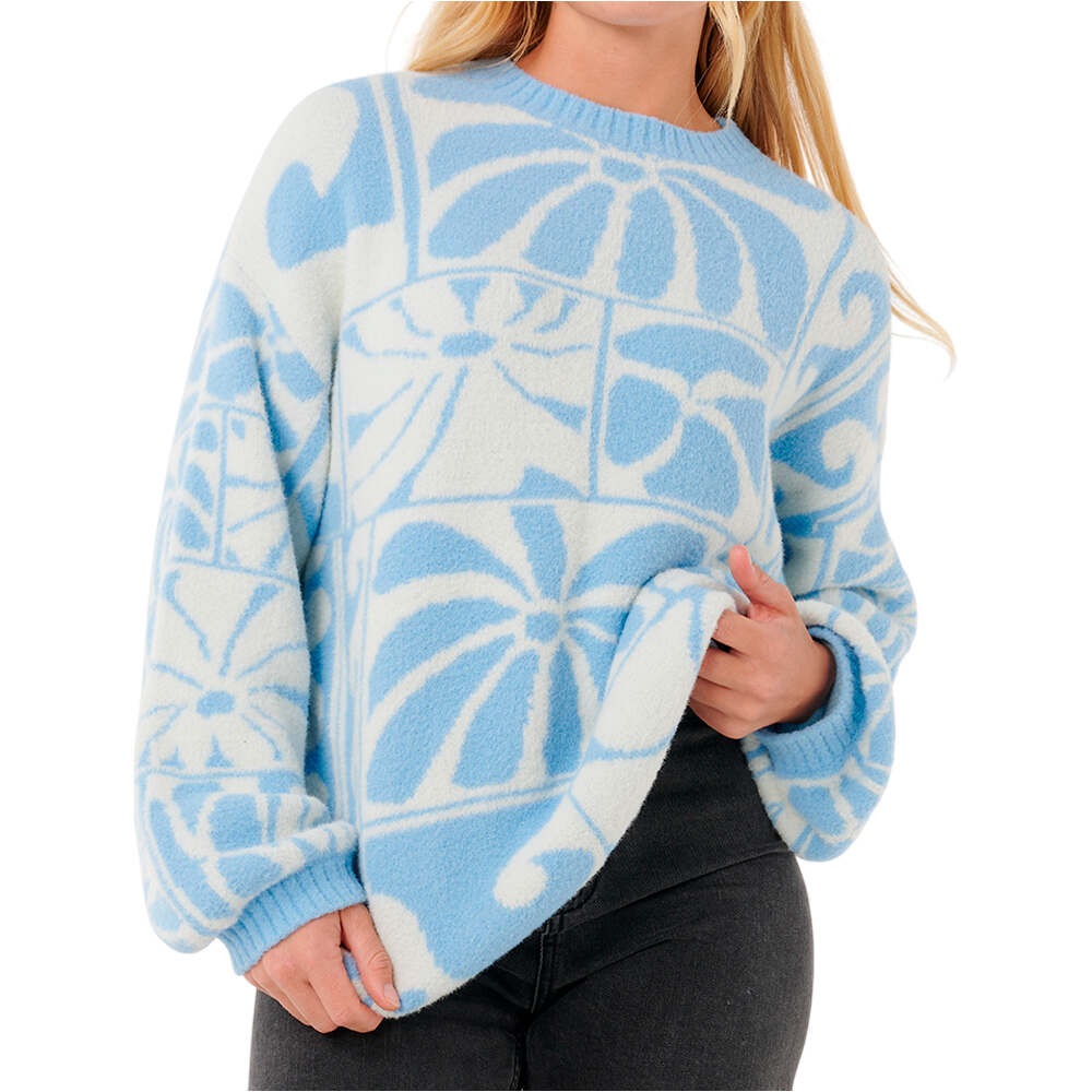 Rip Curl jersey mujer AOTS-TY WILLIAMSJACQUARD CREW vista frontal