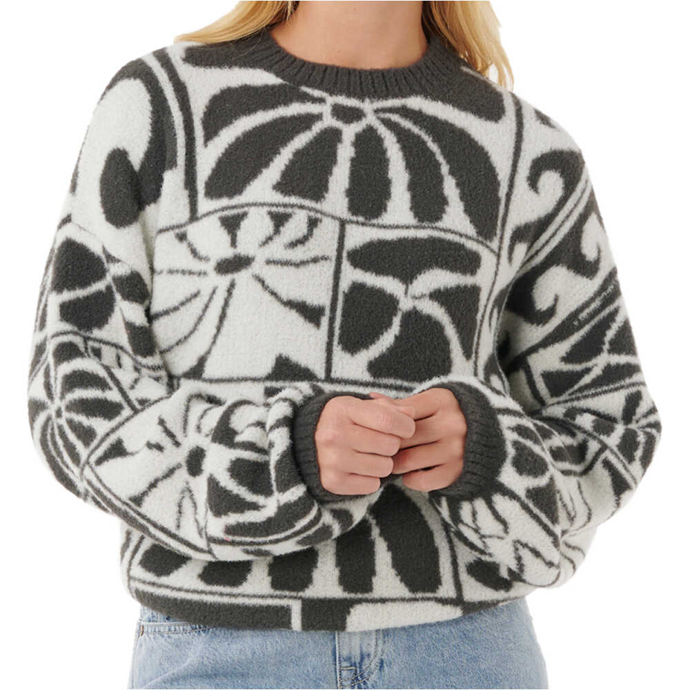 Rip Curl jersey mujer AOTS-TY WILLIAMSJACQUARD CREW vista frontal