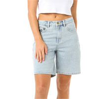 Rip Curl pantalón corto deporte mujer AGGIE RELAXED DENIM SHORT vista frontal