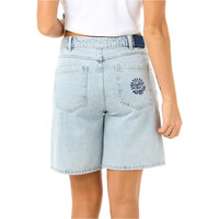 Rip Curl pantalón corto deporte mujer AGGIE RELAXED DENIM SHORT vista trasera