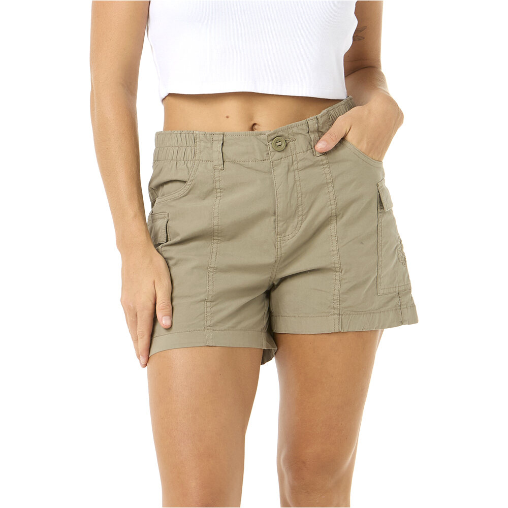 Rip Curl pantalón corto deporte mujer CRUISIN.  CARGO SHORT vista frontal