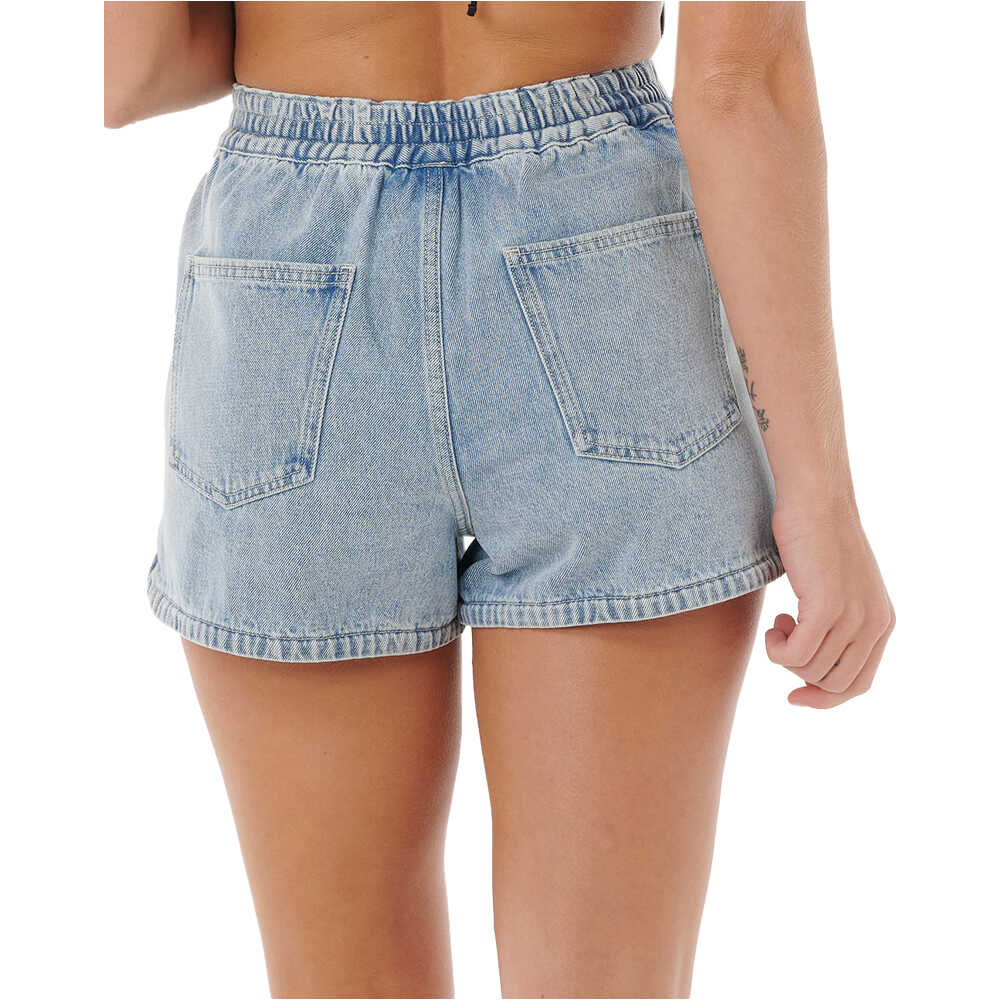 Rip Curl pantalón corto deporte mujer PACIFIC RIDER DENIM SHORT vista detalle