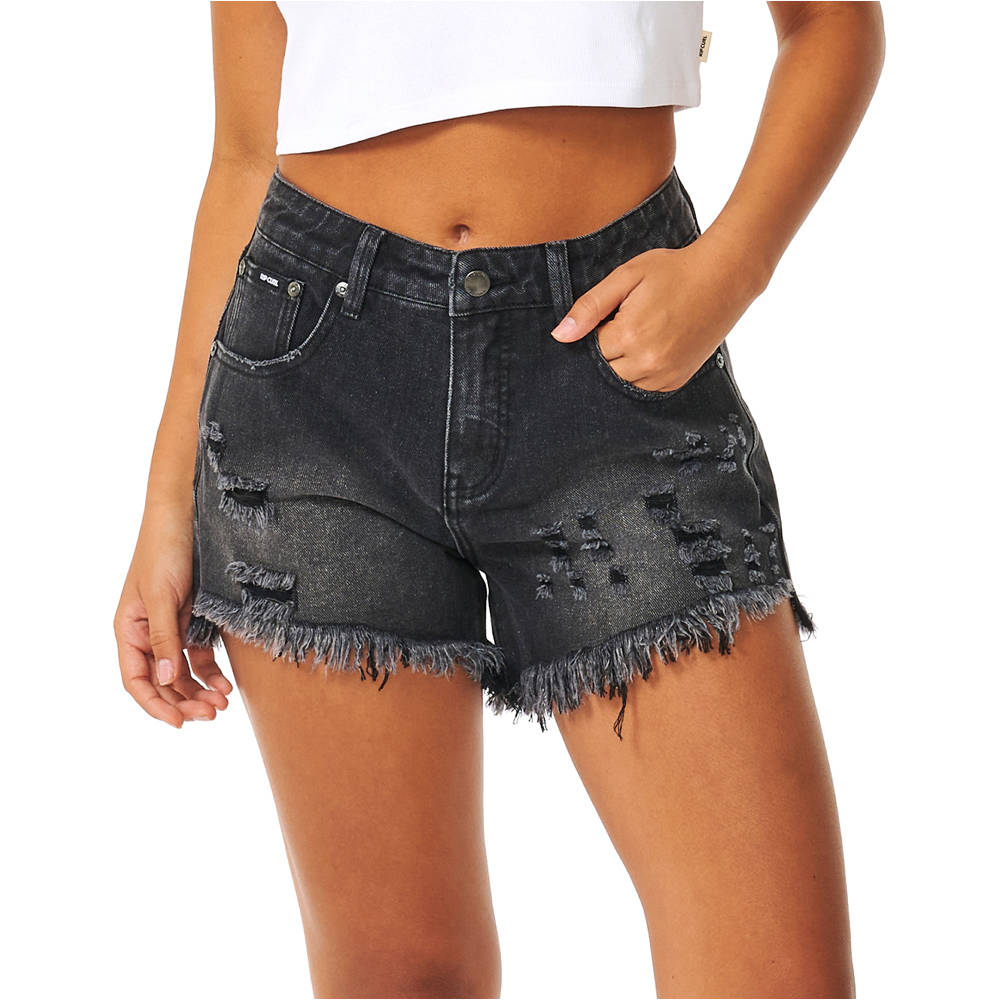 Rip Curl pantalón corto deporte mujer SOPHIE DENIM SHORT II vista frontal
