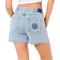 Rip Curl pantalón corto deporte mujer TABBY DENIM SHORT vista trasera