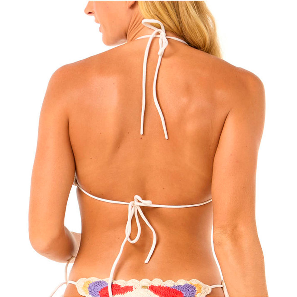 Rip Curl parte de arriba bikini COVE CROCHET SLIDING TRI vista trasera