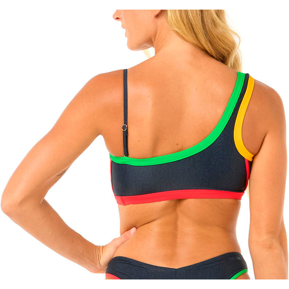 Rip Curl parte de arriba bikini GIGI ONE SHOULDER TOP vista trasera