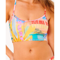 Rip Curl parte de arriba bikini HOTEL MALIBU MULTI FIT TANK vista detalle